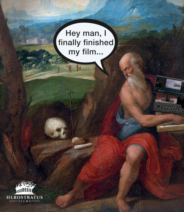 Social media meme post for Herostratus socials